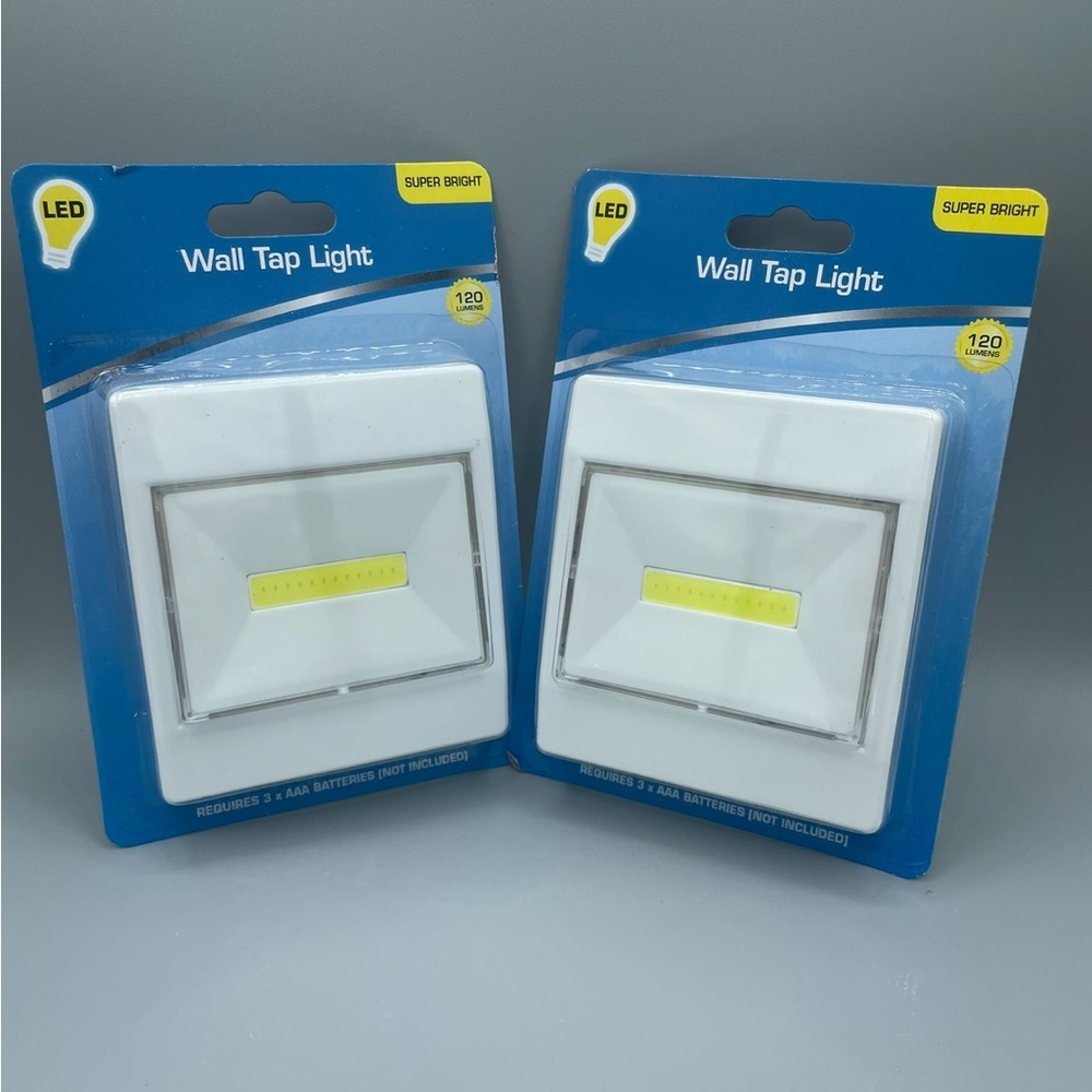 Set of Two (2) Generic Wall Tap Lights for multi-household use